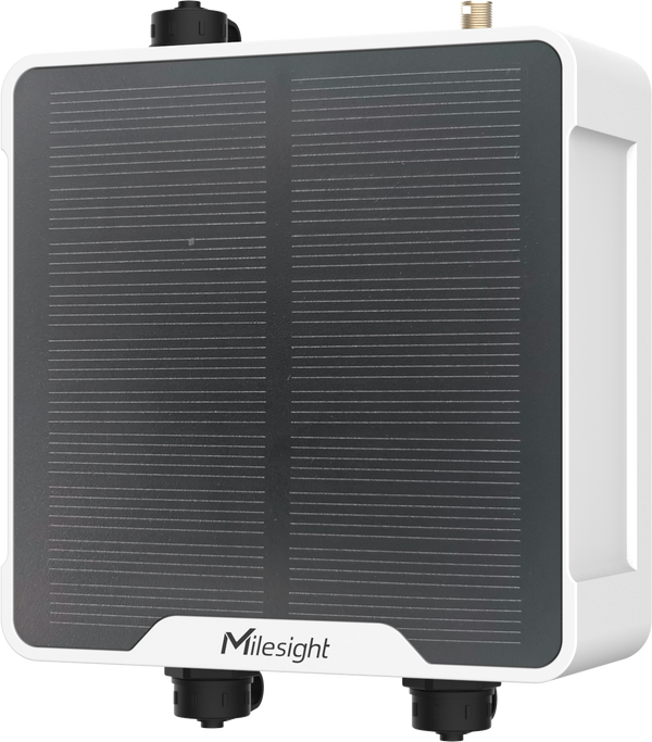 Milesight UC511-EA Solar Powered Lorawan Iot Controller With External Antenna And Latching Solenoids And Pulse Meter Support