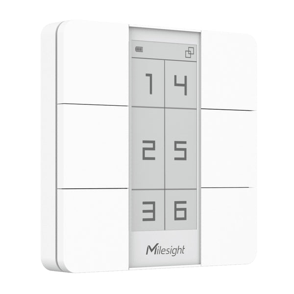 Milesight WS156 6 Button Smart Scene Panel With E-Ink Display