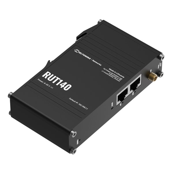 Teltonika Rut140 Din Rail Mountable Industrial Ethernet Wi-Fi Router